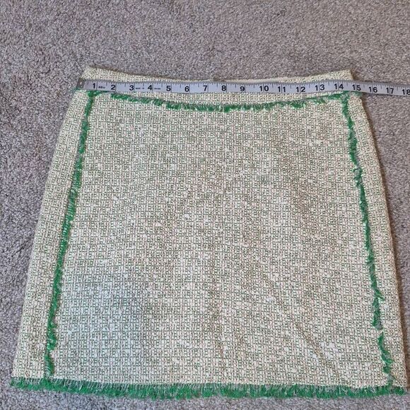 J. Crew Women's Glimmer Tweed Mini Skirt Size 2 - Picture 3 of 7